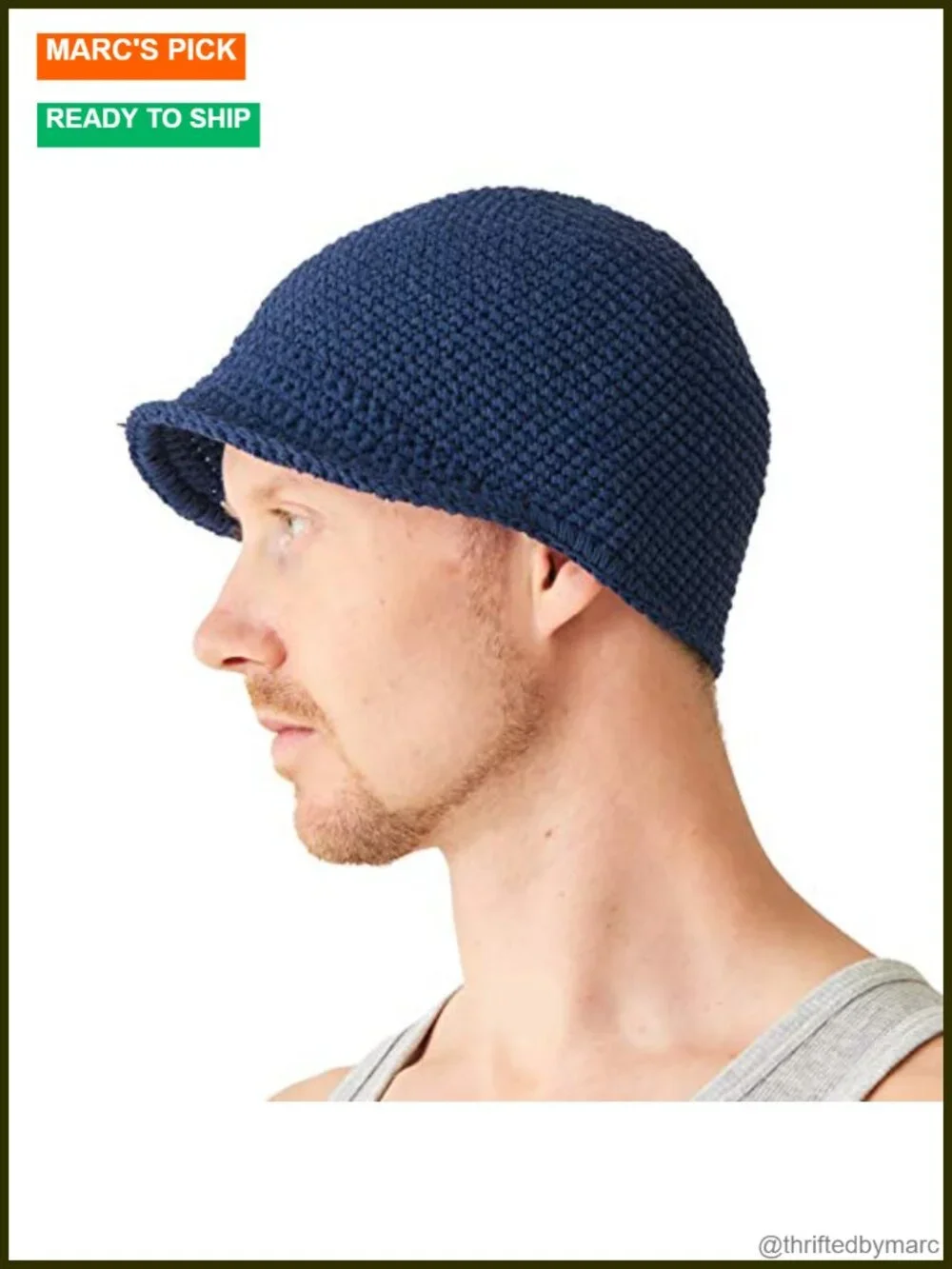 Mens Kufi Beanie Hat Billed Skull Cap Chemo Hat Sensitive Skin Cotton Peaked